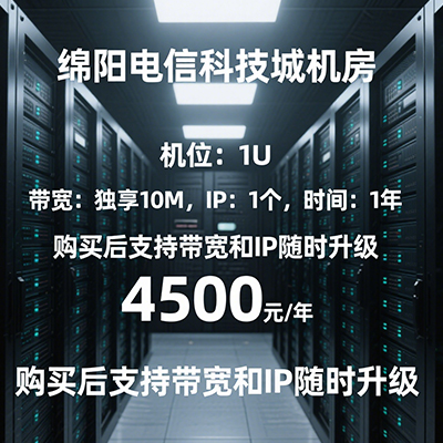 绵阳机房1U服务器租用